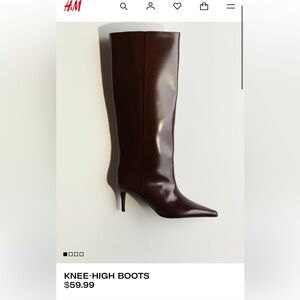 NWT H&M knee high boots size 9